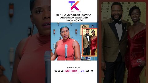 In Hit A Lick News: Alvina Anderson Awarded 20k A Month In Spousal Support From Anthony Anderson