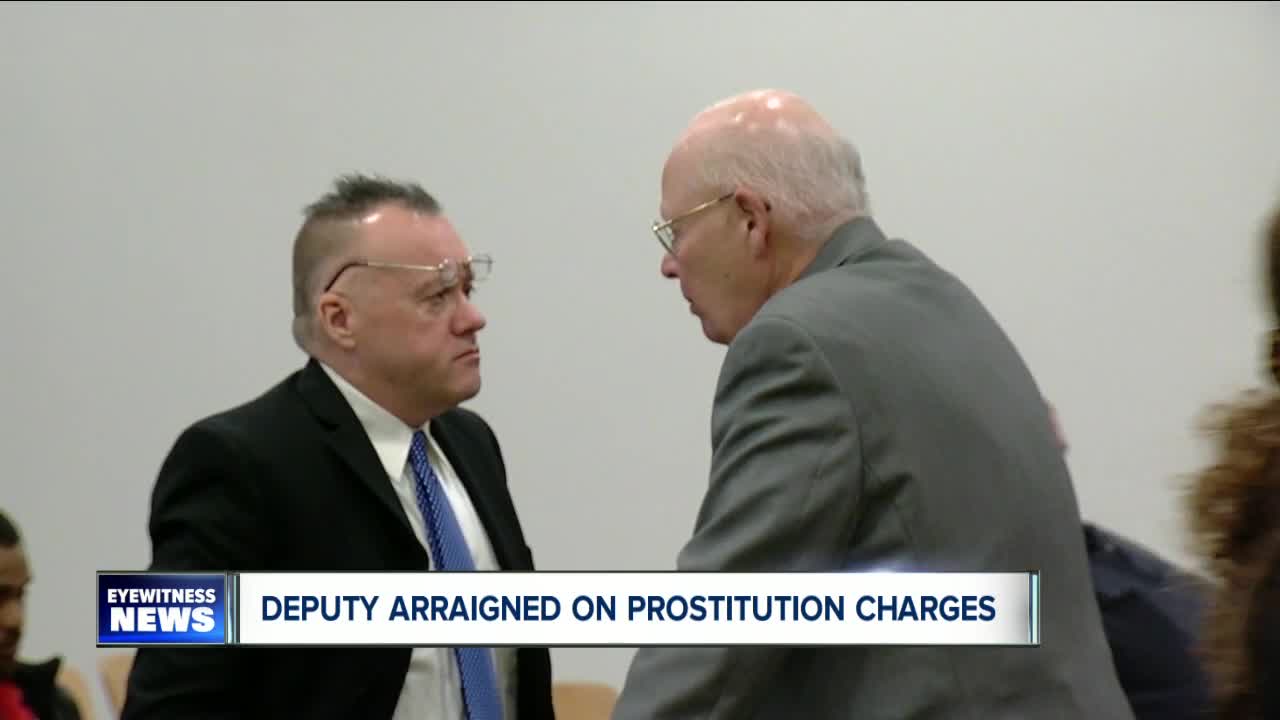 Deputy arraigned on prostitution charges