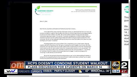 Harford County students told they can't leave school on day of national walkout