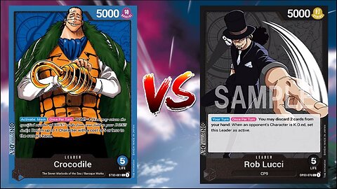 One Piece TCG Sir Crocodile VS Rob Lucci!!