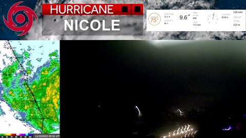 Tropical Storm - Nicole LIVE