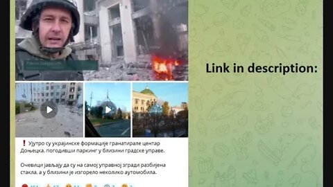 Ukrainians bomb the center of Donetsk again