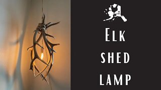 Elk Shed Lamp | how to build an elk chandelier | rustic decor