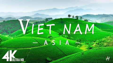 FLYING OVER VIETNAM (4K UHD) (Relaxing Music Along With Beautiful Nature Videos - 4K Video Ultra HD)