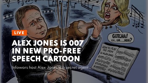 Alex Jones is 007 in New Pro-Free Speech Cartoon
