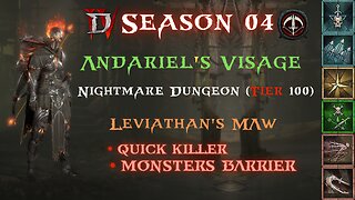 Diablo 4 - S04 - Rapid Fire x Andariel's Visage Levianthan's Maw