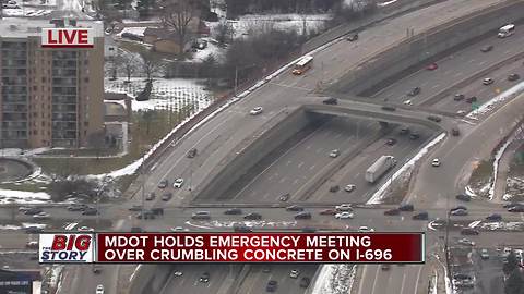 MDOT working to avoid crumbling concrete damaging vehicles on I-696