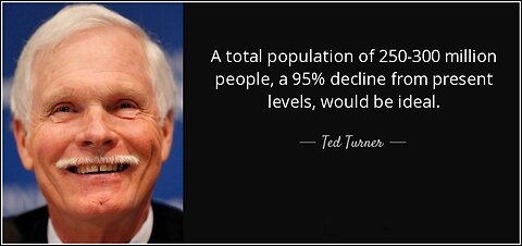 Ted Turner Talks About Depopulation 15 Years Ago