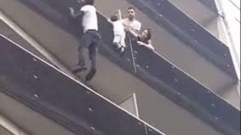 Watch of Mamoudou Gassama Spiderman spectacular rescue of child in paris wows france