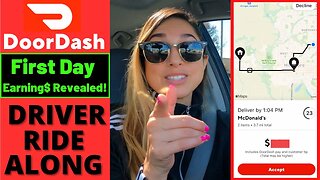 DoorDash Driver First Day Ride Along For Beginners | How Did My 1st Day Back Go? (Part 2)