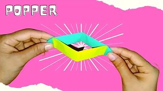 DIY Paper Popper | How to Make Origami Paper Popper | Origami Banger | Loud Paper Banger