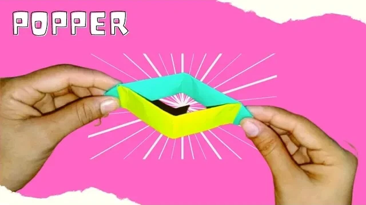 How To Make The Loudest Paper Popper DIY Paper Popper | How to Make Origami Paper Popper | Origami Banger