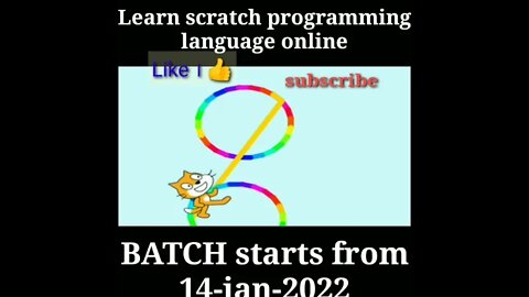 Drawing a colourful circle using Scartch programming language | Cat Sprite |