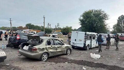 Attack on humanitarian convoy of cars, killing 23, injuring 34, Zaporizhzhia region official says.