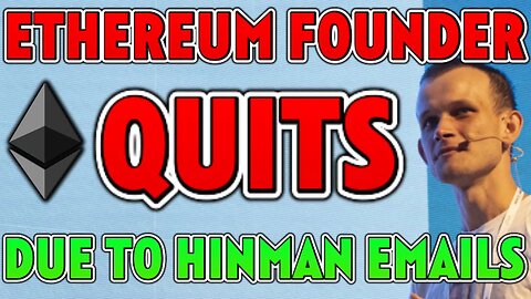 🚨RIPPLE XRP: ETHEREUM FOUNDER QUITS BECAUSE OF HINMAN EMAILS!