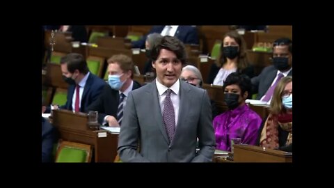 TRUDEAU denies holocaust 3x, pushes for more tyranny 02/16/2022