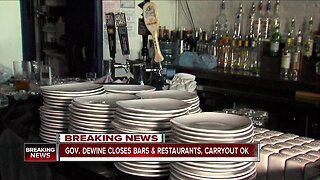 Gov. DeWine shuts down all bars and restaurants, issues unemployment assistance