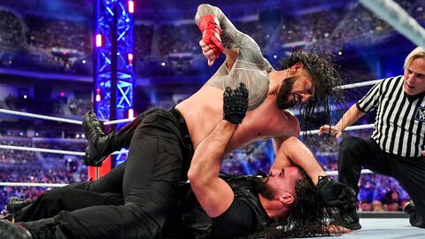 Roman Reigns vs Seth Rollins Royal Rumble 2022 Highlights