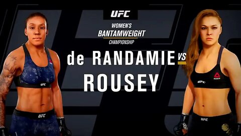 EA Sports UFC 3 Gameplay Ronda Rousey vs Germaine de Randamie