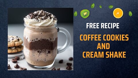 Free Coffee Cookies and Cream Shake Recipe ☕🍪🥤
