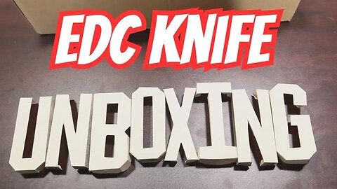 HUGE EDC FOLDING KNIFE UNBOXING