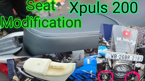 Xpuls 200 Seat modification Fogg light Mobile holder install #Xpuls200 #SR_Info_Hub #kolkata