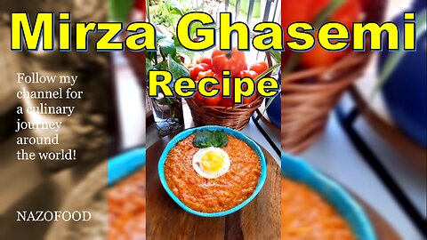 Mouthwatering Mirza Ghasemi Recipe: A Taste of Persia's Culinary Deligh | رسپی میرزا قاسمی