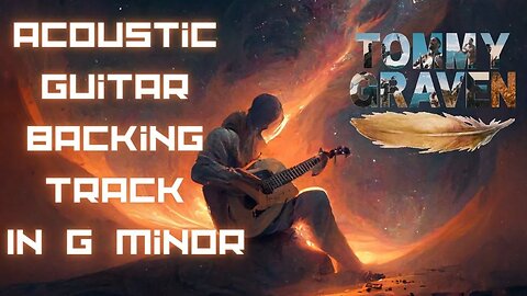 Acoustic Guitar Backing Track In G Minor (licensing available)