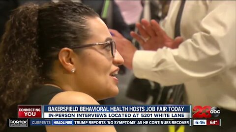 Bakersfield Behavioral Health hosting job fair today