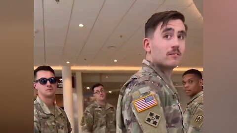 Poland: Dude confronts US soldiers in Warsaw shopping mall