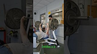 345lbs x 2 reps, Crazy old man
