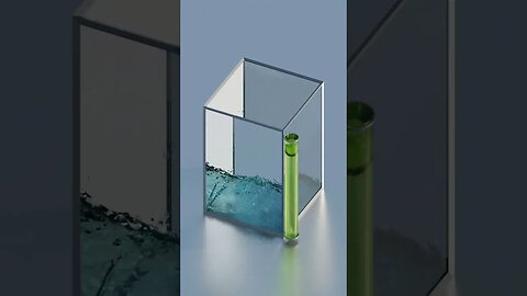 Fluid Simulations made w/ Blender 3D!! #shorts