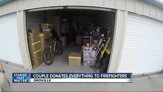 Northern California family donate all possessions to firefighters