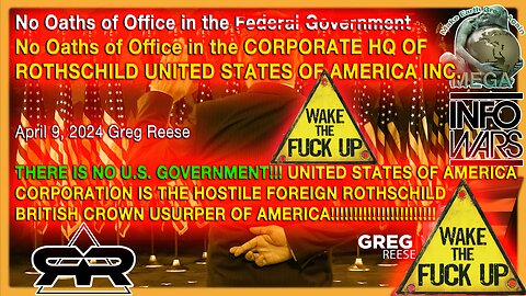 No Oaths of Office in the NOT Federal -- UCC CORPORATE -- NOT "Government" · Apr 9, 2024 Greg Reese · WAKE THE FV@K UP!!!!!!!!!!!!!!!!!!!!!!! THERE IS NO PUBLIC OFFICE!!!!!