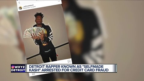 Detroit rapper who wears gold credit card necklace charged with credit card theft