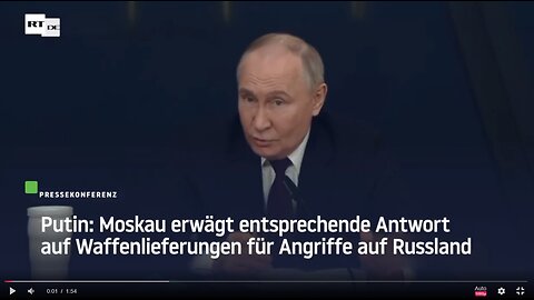 Putin erwägt Waffenlieferungen