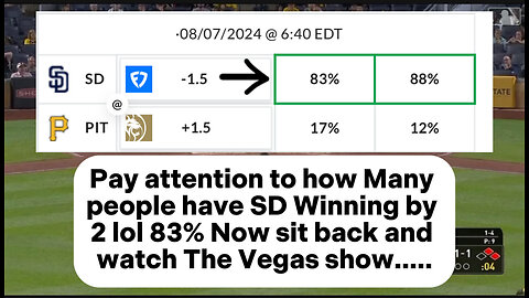 Rigged Padres vs Pirates (8/7/24) | Vegas is getting money on both sides of this rigged stuff #mlbb