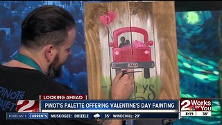 Part 1: Pinot's Palette previews Valentine's Day paintings
