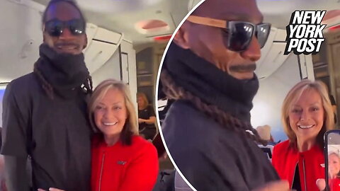 Flight attendant hilariously fooled by Snoop Dogg lookalike