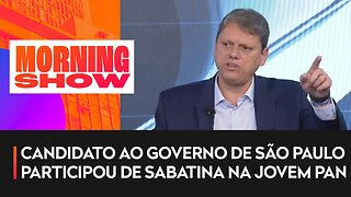 Tarcísio em sabatina na Jovem Pan: “O crime organizado está forte e consolidado”