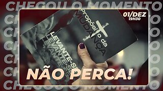 Estamos em contagem regressiva para o Propósito da Mudança - Não perca! 01/DEZ