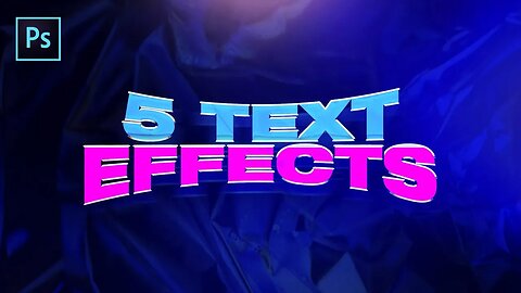 5 CREATIVE Text Effects/Styles (2020)