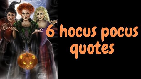 #hocuspocus #hocuspocusquotes #shorts #shortsvideo #motivationalquotes 6 hocus pocus quotes