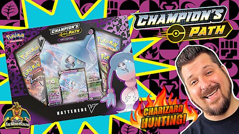 Champion's Path Hatterene V Collection | Charizard Hunting | Pokemon Cards Opening
