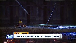 Crews still searching for missing driver in Cuyahoga River