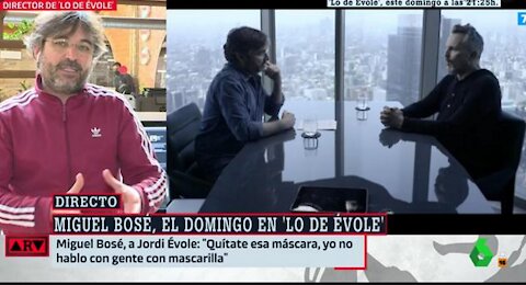 Rafapal replica a Jordi Évole sobre la entrevista a Bosé acerca de la "Pandemia"