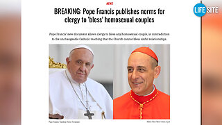 Papież Franciszek pozwala duchownym, aby „błogosławili” pary homoseksualne | Napisy PL