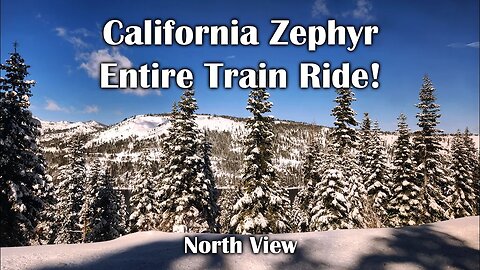 California Zephyr Entire Train Ride - 3.5 Hours of Studying, Relaxing & Working Music!
