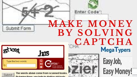 Easiest way to make money online typing captcha