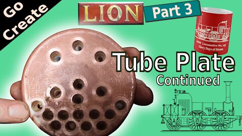 Lion Miniature Steam Loco build pt 3 - Tube Plate Drilling
